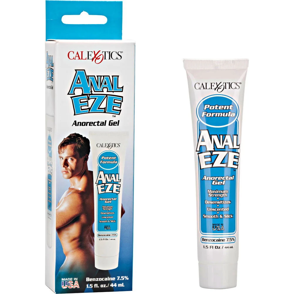 CalExotics Anal-Eze Desensitizing Gel, 1.5 fl.oz (44 mL), Unscented, Boxed