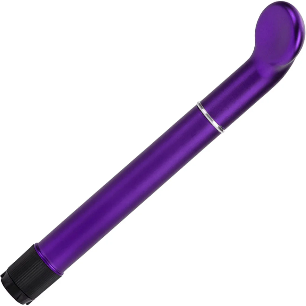 CalExotics Clit O Riffic G-Spot Intimate Vibrator, 7.5", Metallic Purple
