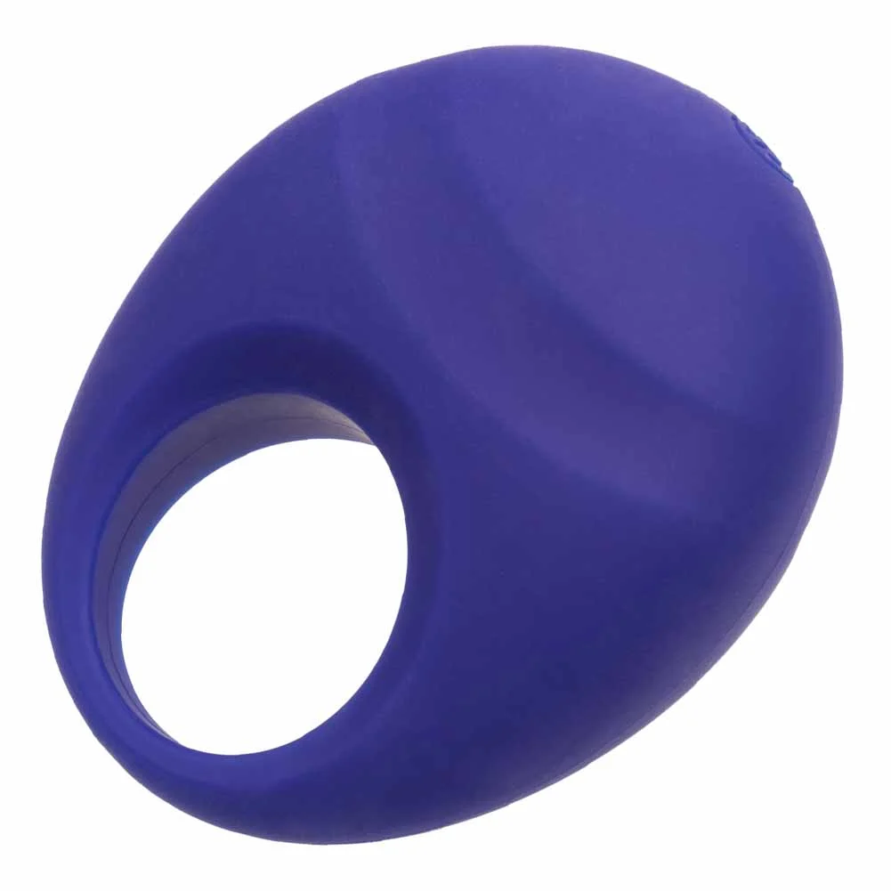 CalExotics Closer Embrace Silicone Rechargeable Intimate Ring, Blue
