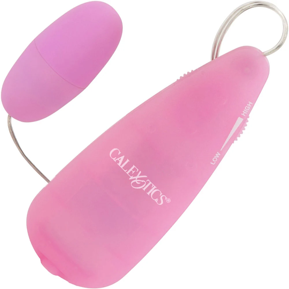 CalExotics First Time Silver Teaser Intimate Bullet Vibrator, 2.25", Pink