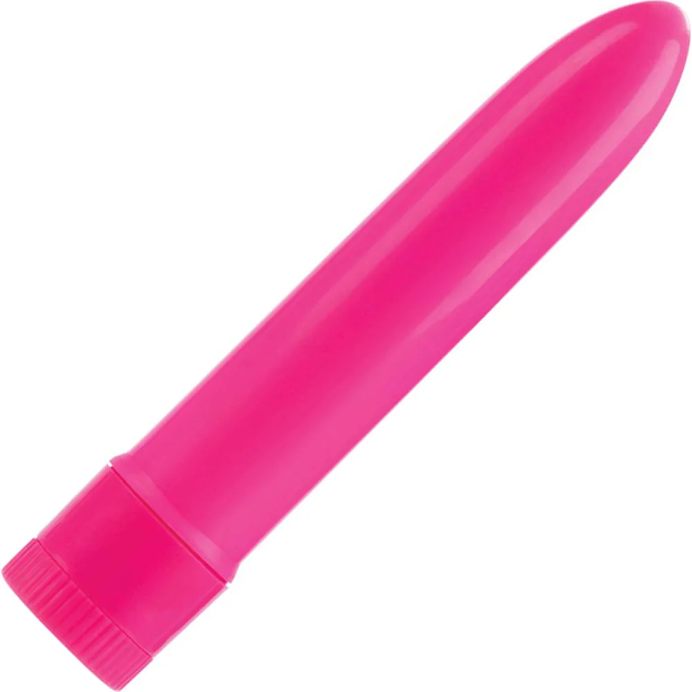 CalExotics Mini Neon Multi Speed Vibrator, 4.5", Pink