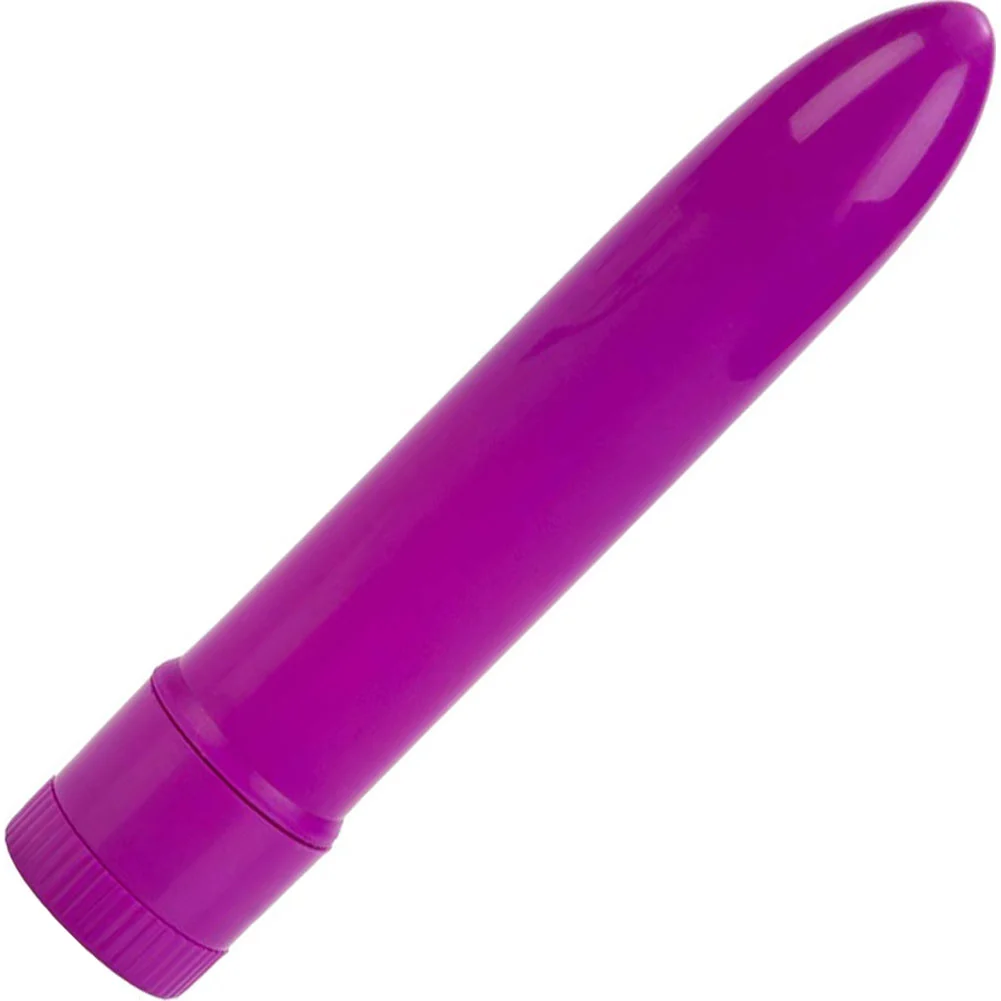 CalExotics Mini Neon Multi Speed Vibrator, 4.5", Purple