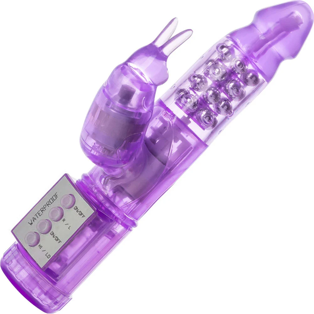 CalExotics My First Jack Rabbit Waterproof Jelly Vibrator, 9", Purple