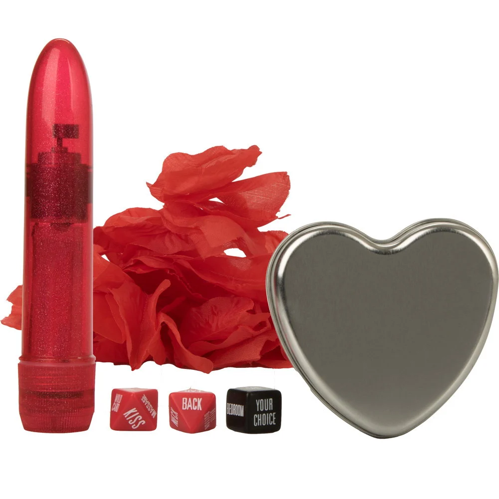 CalExotics Ours Romance Kit for Couples, Red