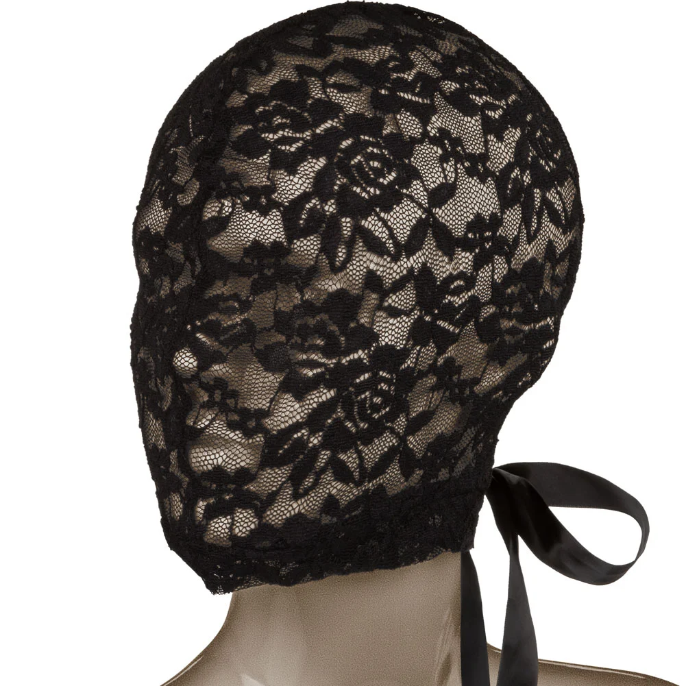 CalExotics Scandal Corset Lace Hood, One Size, Black