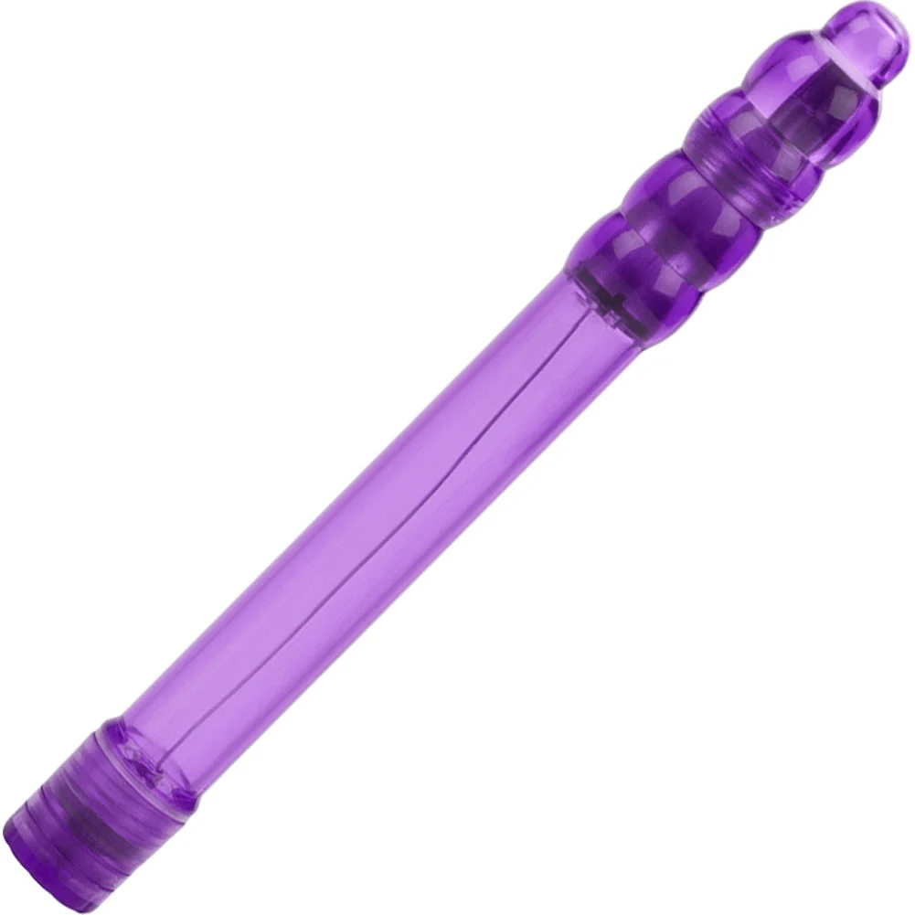 CalExotics Slender Sensations Ribbed Tip Mini Vibrator, 7", Purple