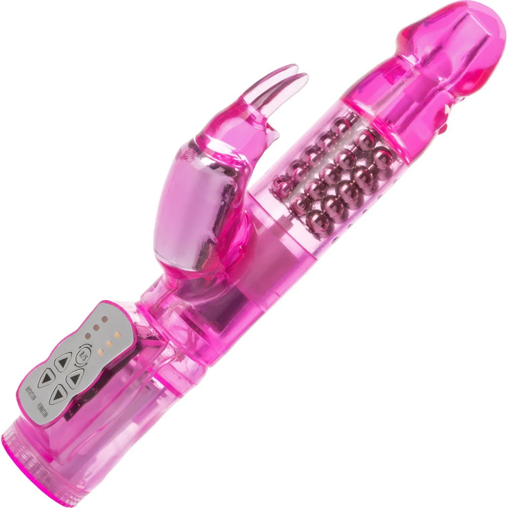 CalExotics Waterproof Jack Rabbit Female Stimulator, 10", Pink