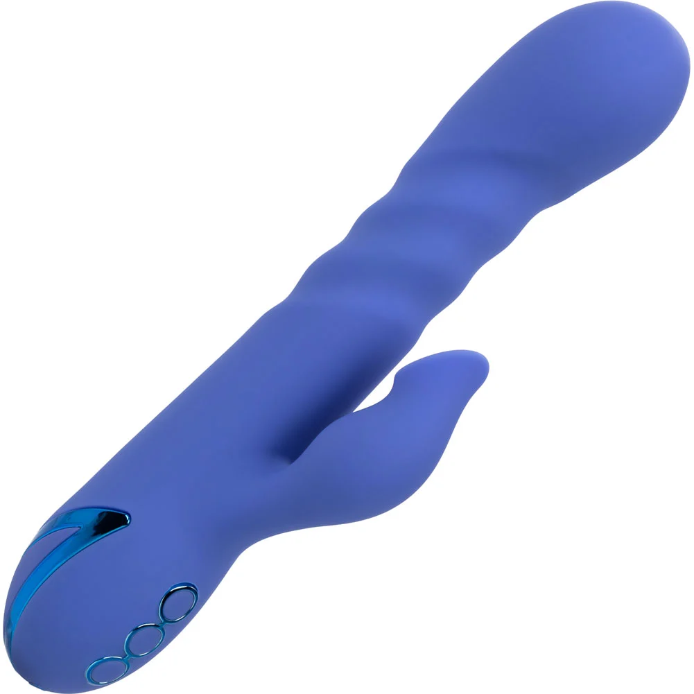 California Dreaming LA Love Rechargeable Rabbit with Suction, 9", Pink