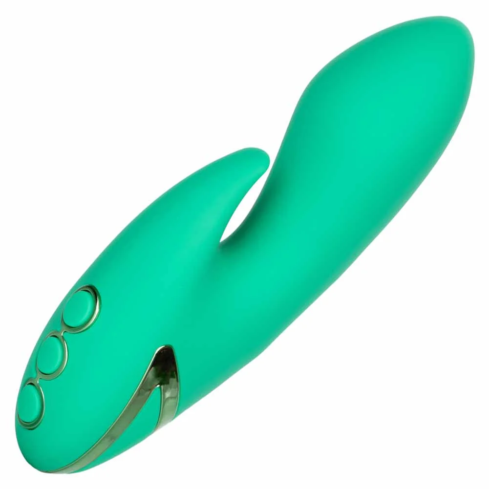 California Dreaming Sierra Sensation Mini Rabbit Vibrator, 5", Green
