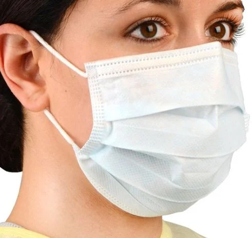 Cardinal Health Procedure Mask Pleated Earloops 4.0 mm H20/cm2