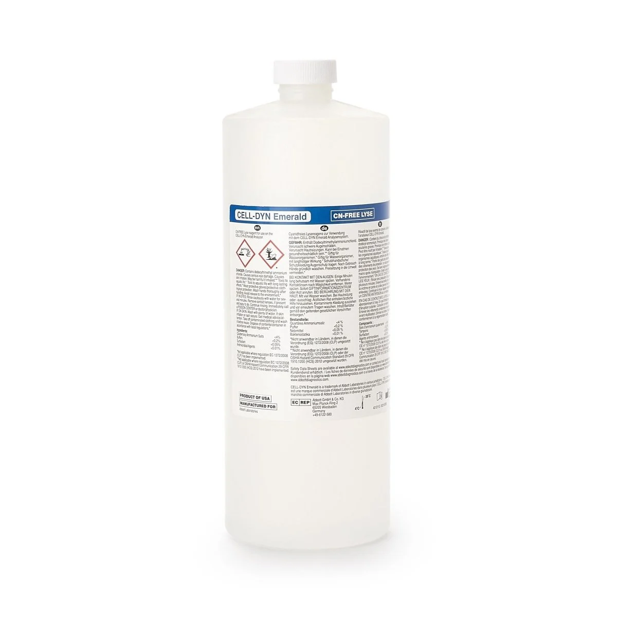 Cell Dyn Reagent For Use With Cell Dyn Emerald Analyzer Lyse Test
