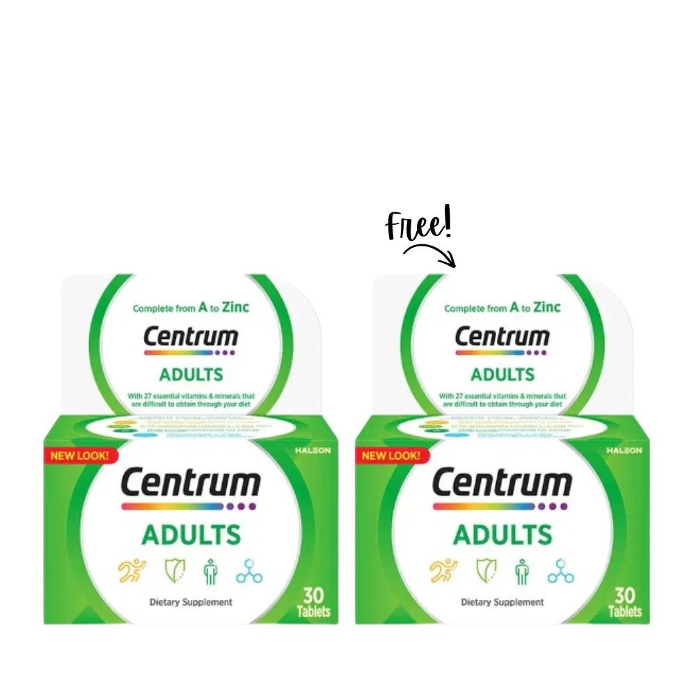 Centrum Adults 30 Tablets | Buy One Get One