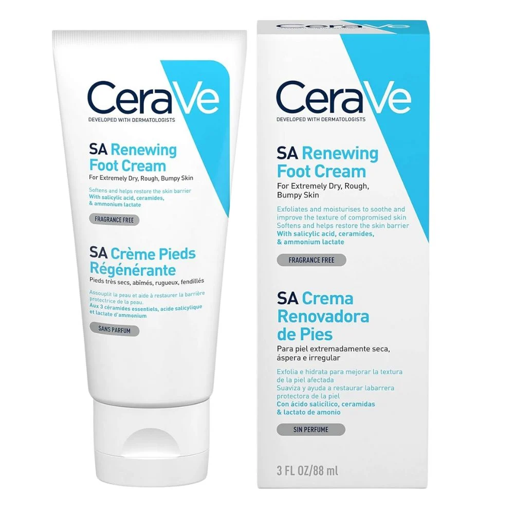 CeraVe Renewing Foot Cream for Dry Rough Skin with Salicylic Acid