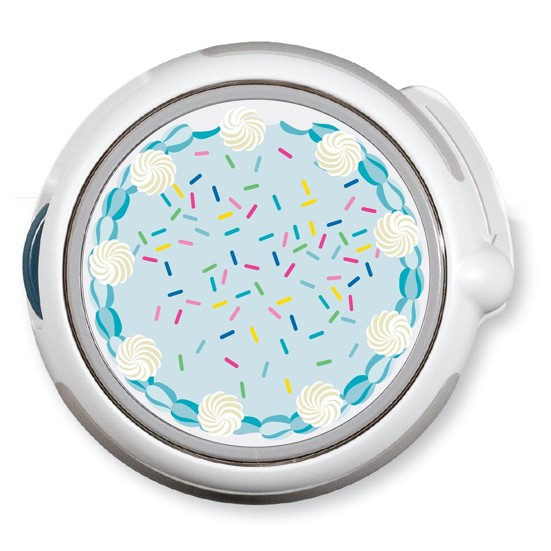 CF Birthday Cake twiist™ Automated Insulin Delivery System Stickers - Pump Peelz
