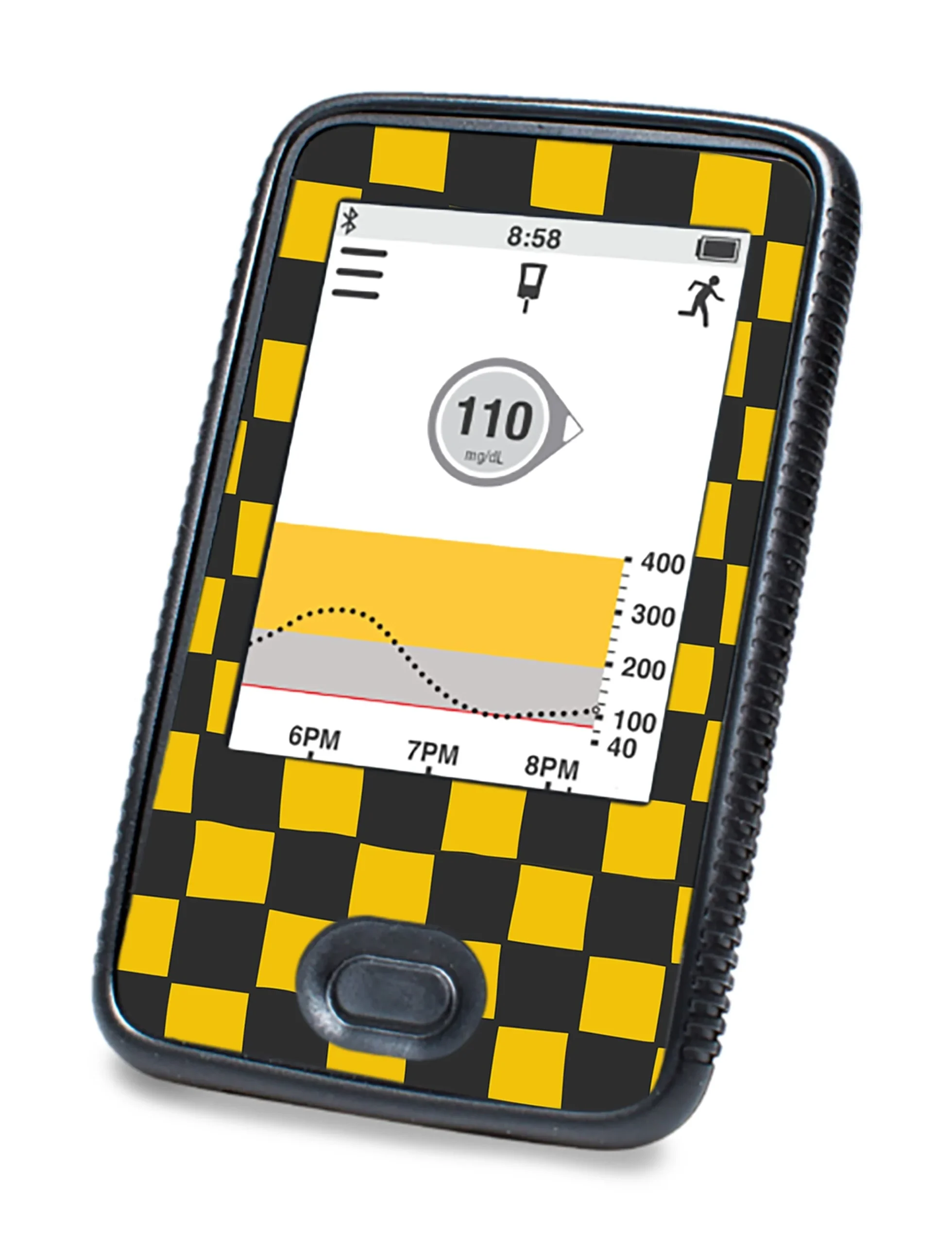 Charlie Check Dexcom G6 Touchscreen Receiver Sticker - Pump Peelz