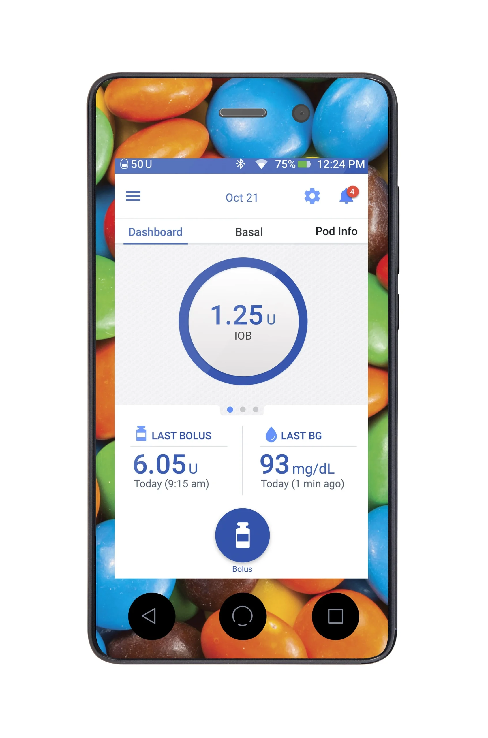 Chocolate Candies Sticker for Omnipod DASH PDM – Pump Peelz