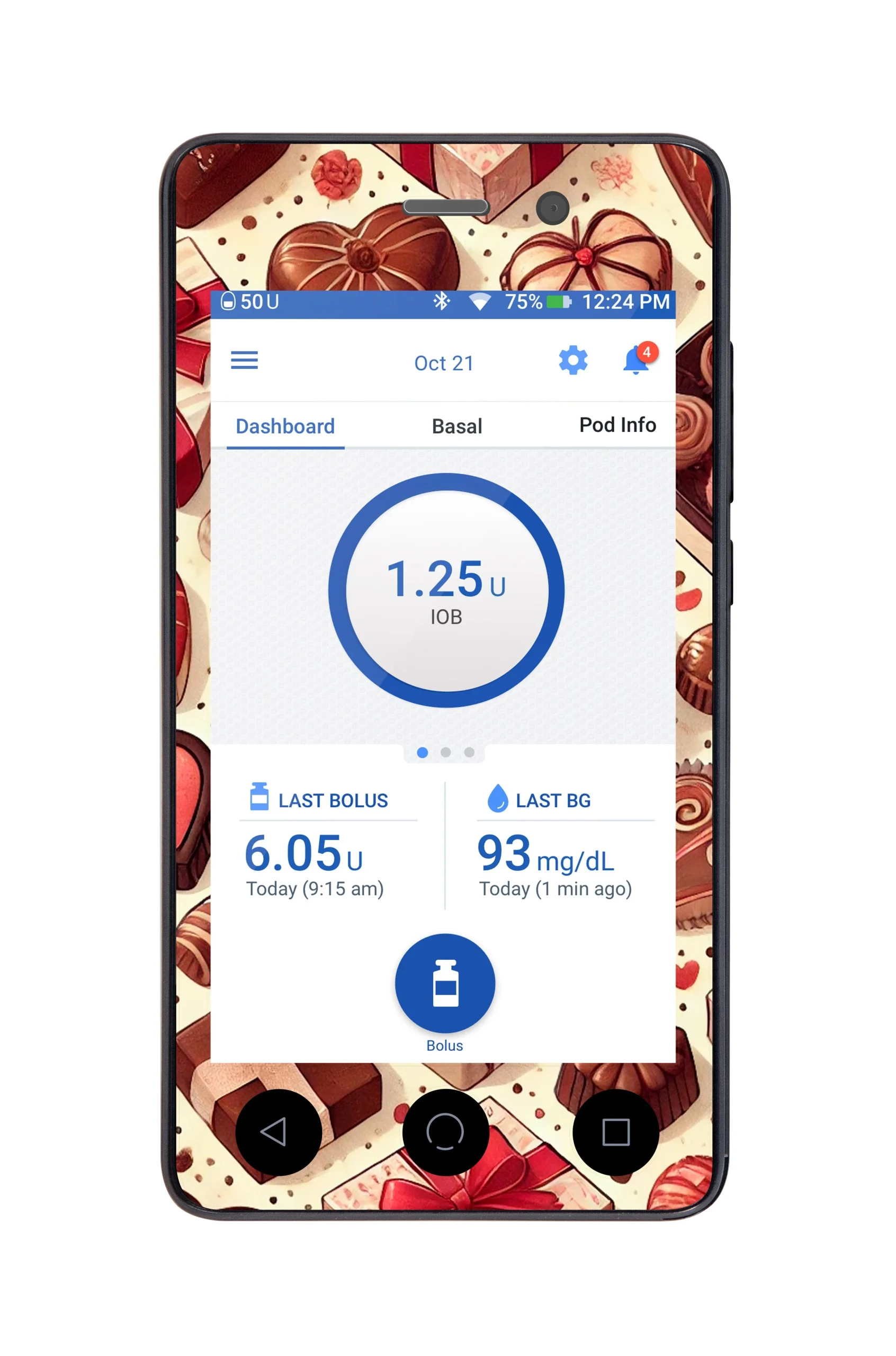 Chocolate Love Sticker for Omnipod DASHPDM – Pump Peelz