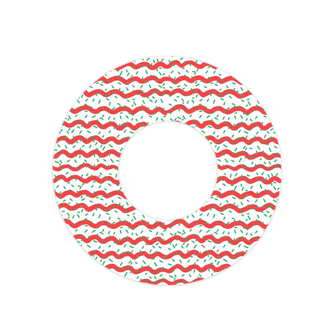 Christmas Icing Freestyle Libre 2 Patch Tape - Pump Peelz
