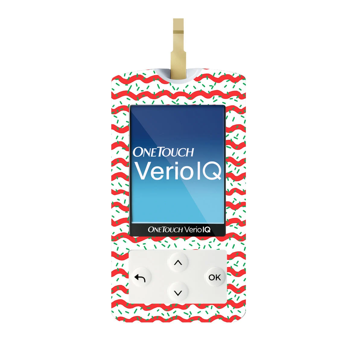 Christmas Icing OneTouch Verio IQ Glucometer Sticker - Pump Peelz