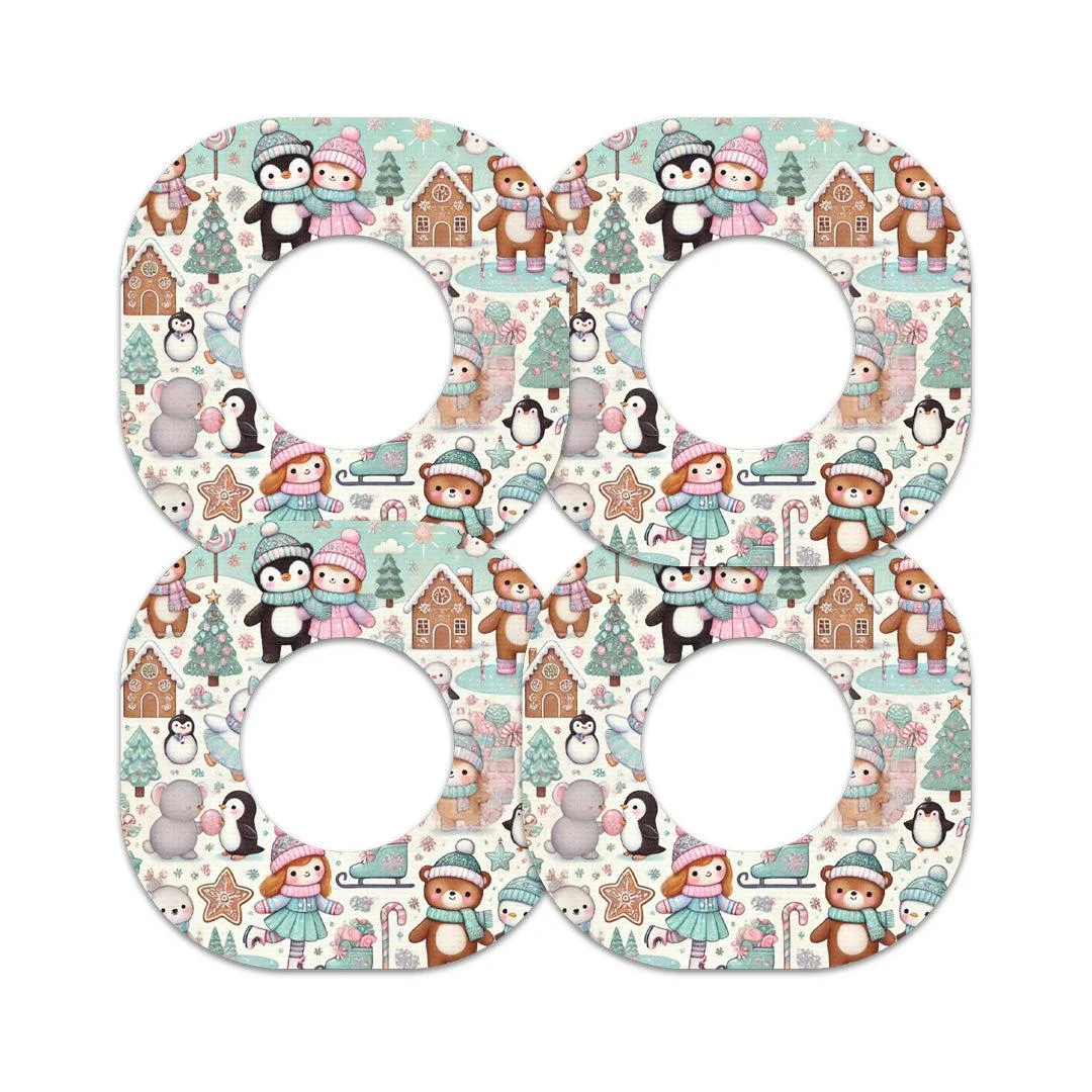 Christmas Scene Dexcom G7 and Stelo Patch Tape - Pump Peelz