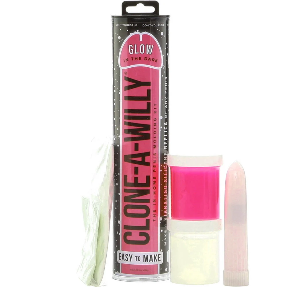 Clone-A-Willy Kit, Glow-in-the-Dark Pink