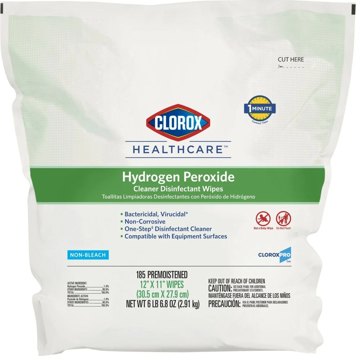 Clorox Healthcare Surface Disinfectant Cleaner Wipes