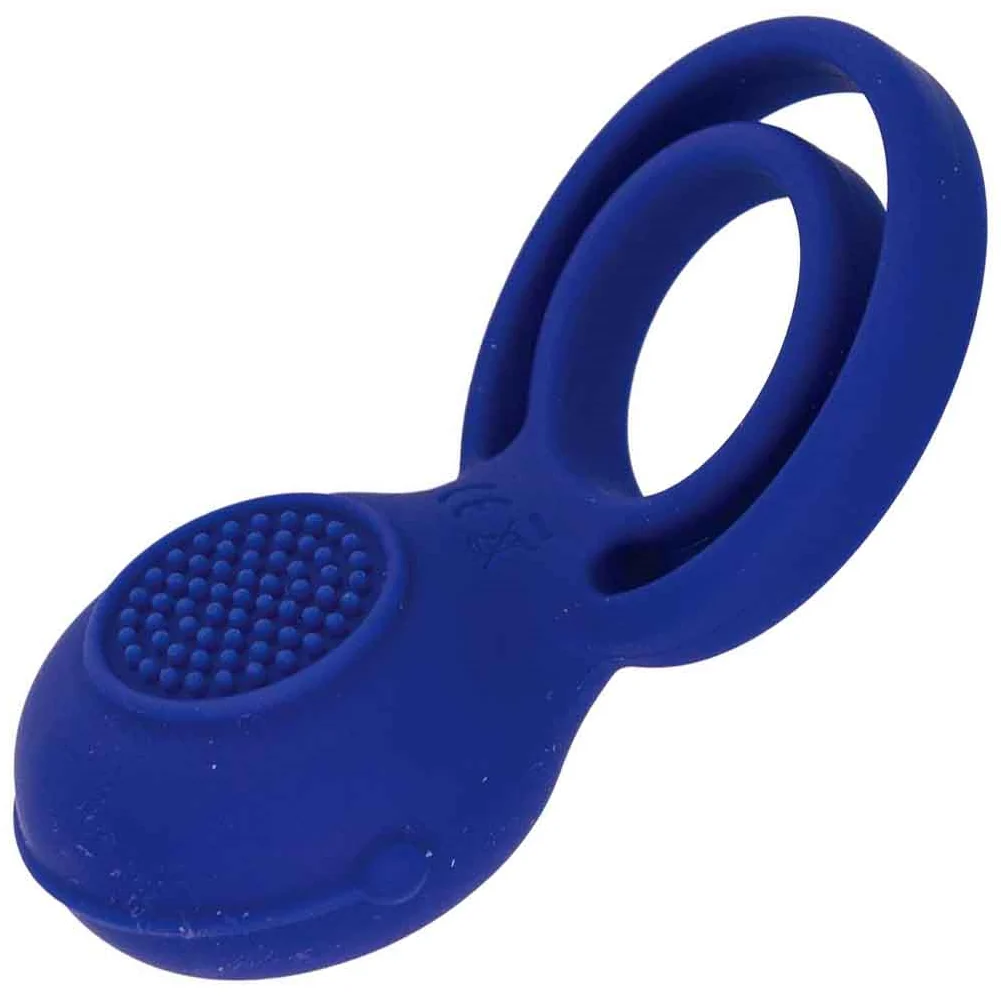 CockPower Ultimate Vibrating Soft Silicone Penis Ring, Blue