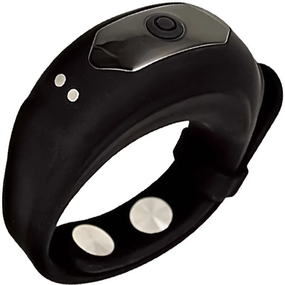 CockPower Vibrating Adjustable Belt Ring, Black