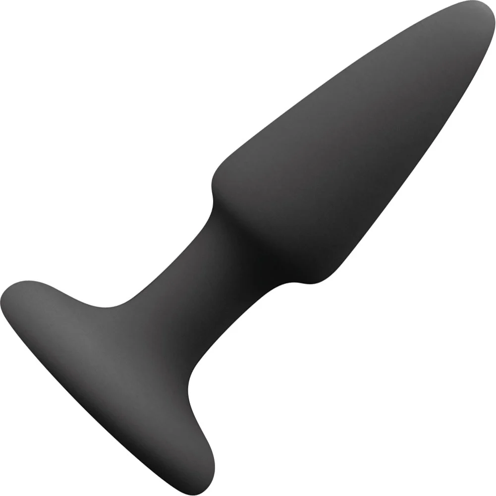 Colors Pleasures Butt Plug with Suction Cup Base, 3.5", Black