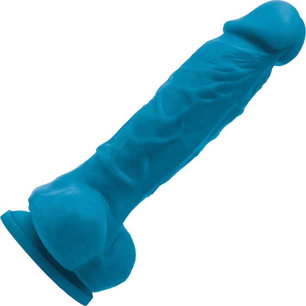 Colours Pleasures Vibrating Dildo, 5", Blue