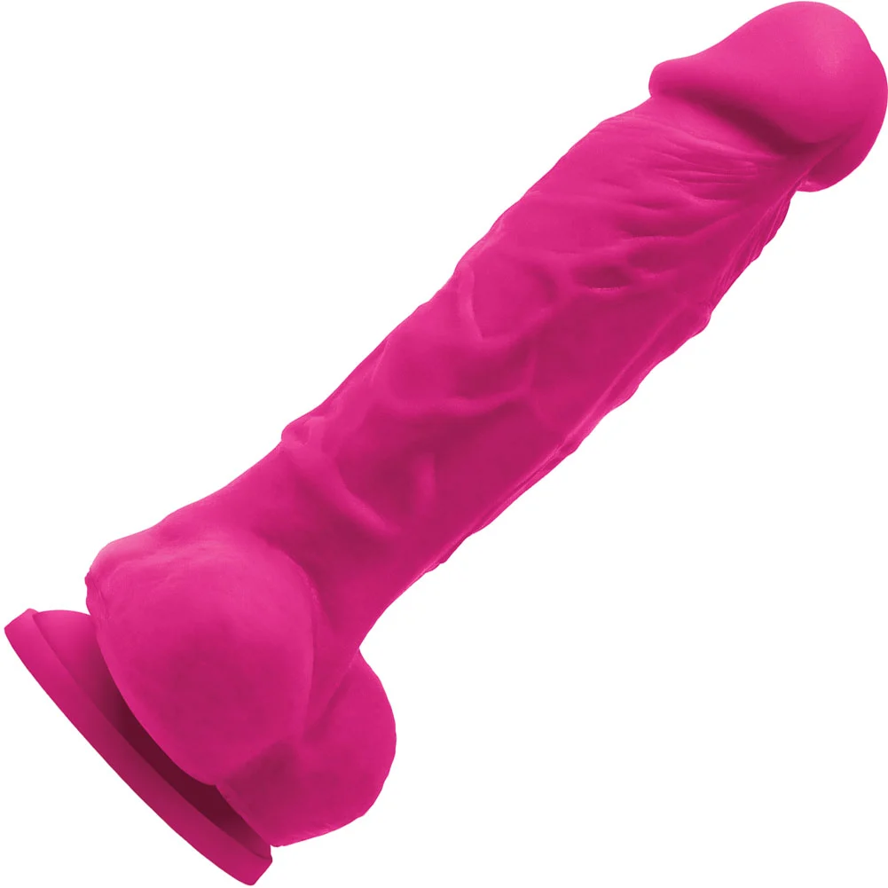 Colours Pleasures Vibrating Dildo, 5", Pink