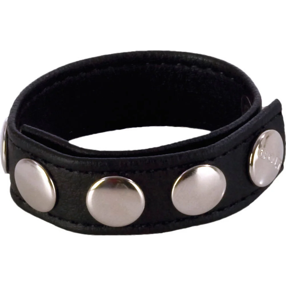 COLT 5 Snap Leather Strap, Black