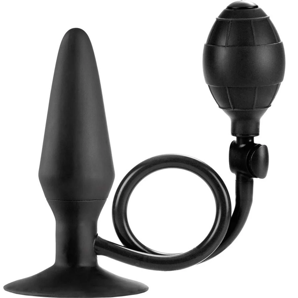 COLT Inflatable Silicone Pumper Plug, Large 6", Black