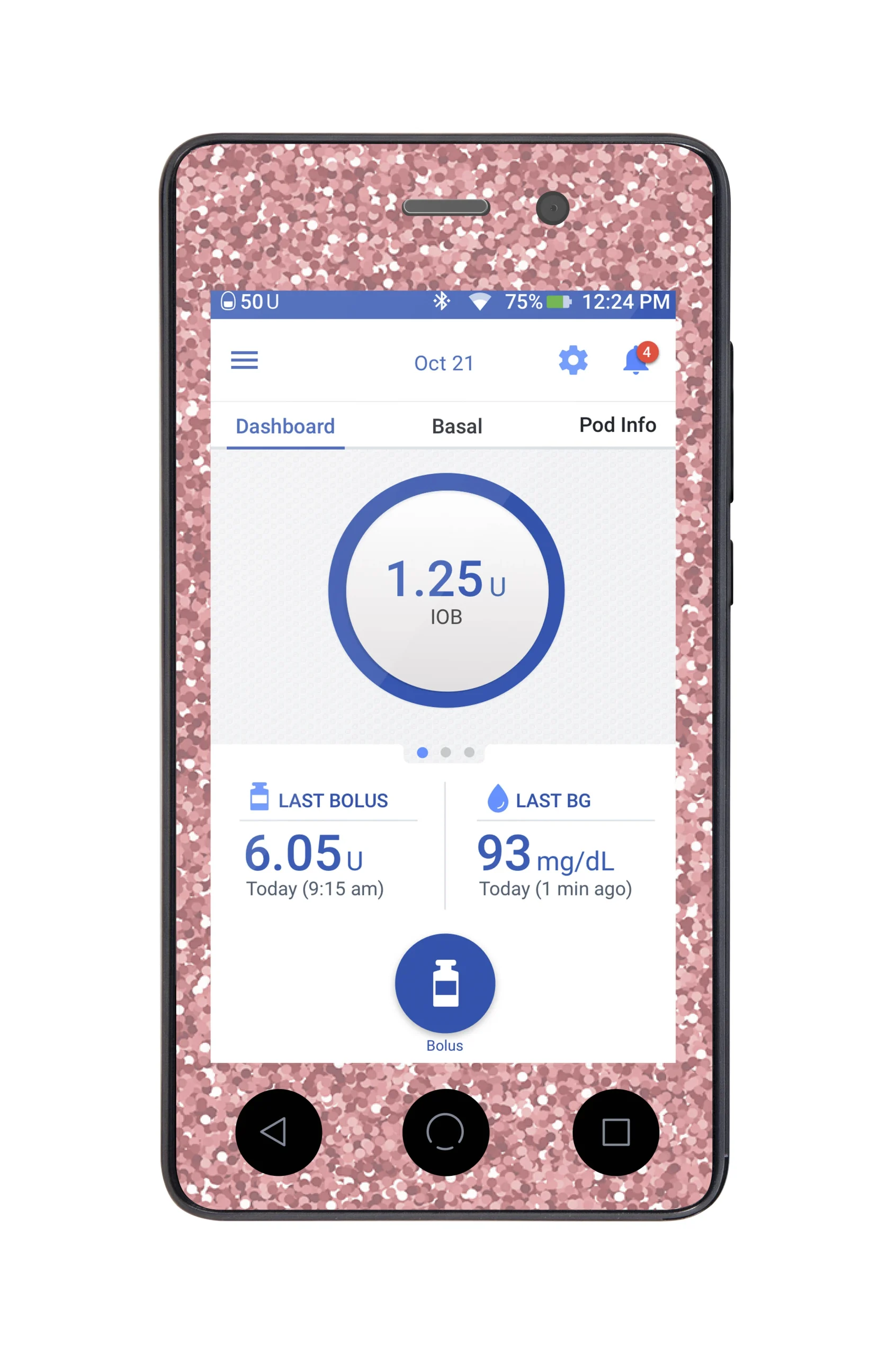 Confetti Sticker for Omnipod DASH PDM – Pump Peelz