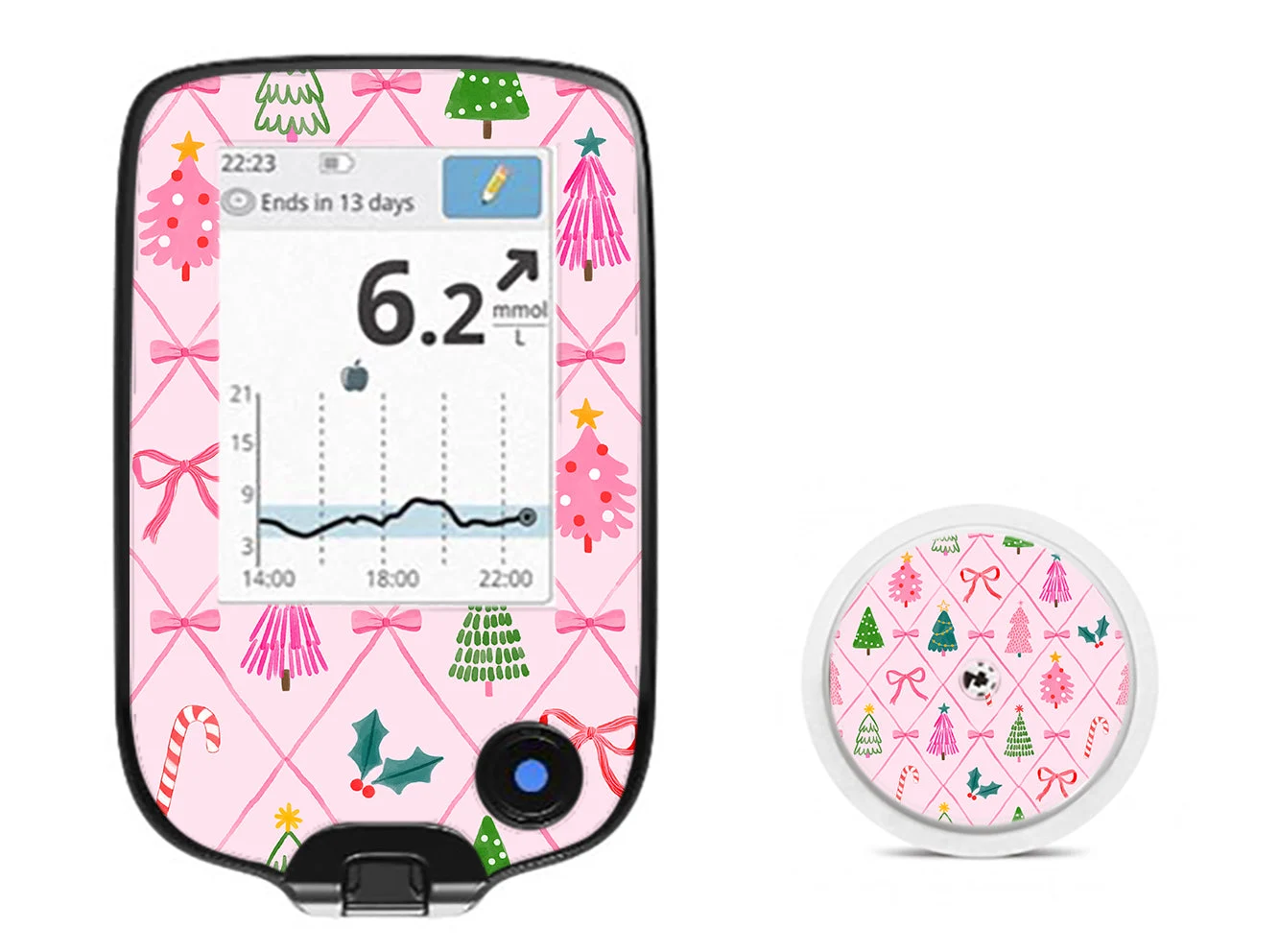 Coquette Christmas Freestyle Libre 2 Sticker - Pump Peelz