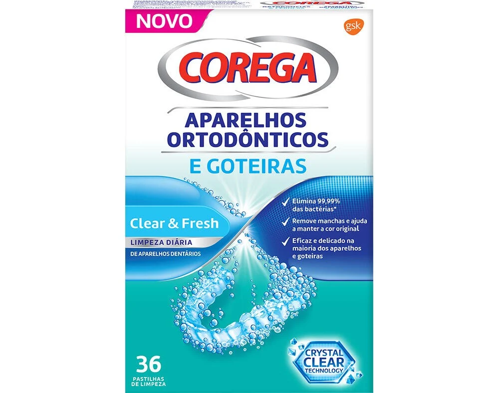 Corega Cleansing Tablets Orthodontic and Gutters