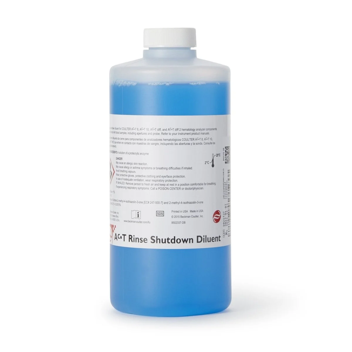 Coulter Ac.T Rinse Reagent Diluent For Ues With Coulter Ac.T 8 / Ac.T 10 / Ac.T Diff 2 Hematology Analyzers