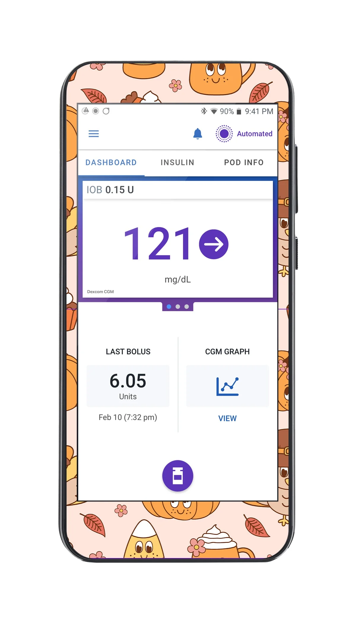 Cozy Harvest Sticker for Omnipod 5 Controller – Pump Peelz