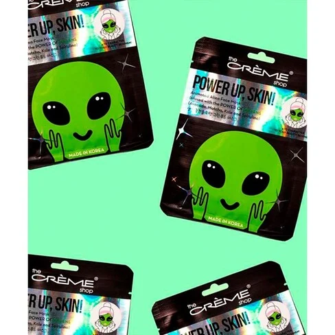 The Crème Shop Animated Sheet Masks Power Up, Skin! Alien Face Mask