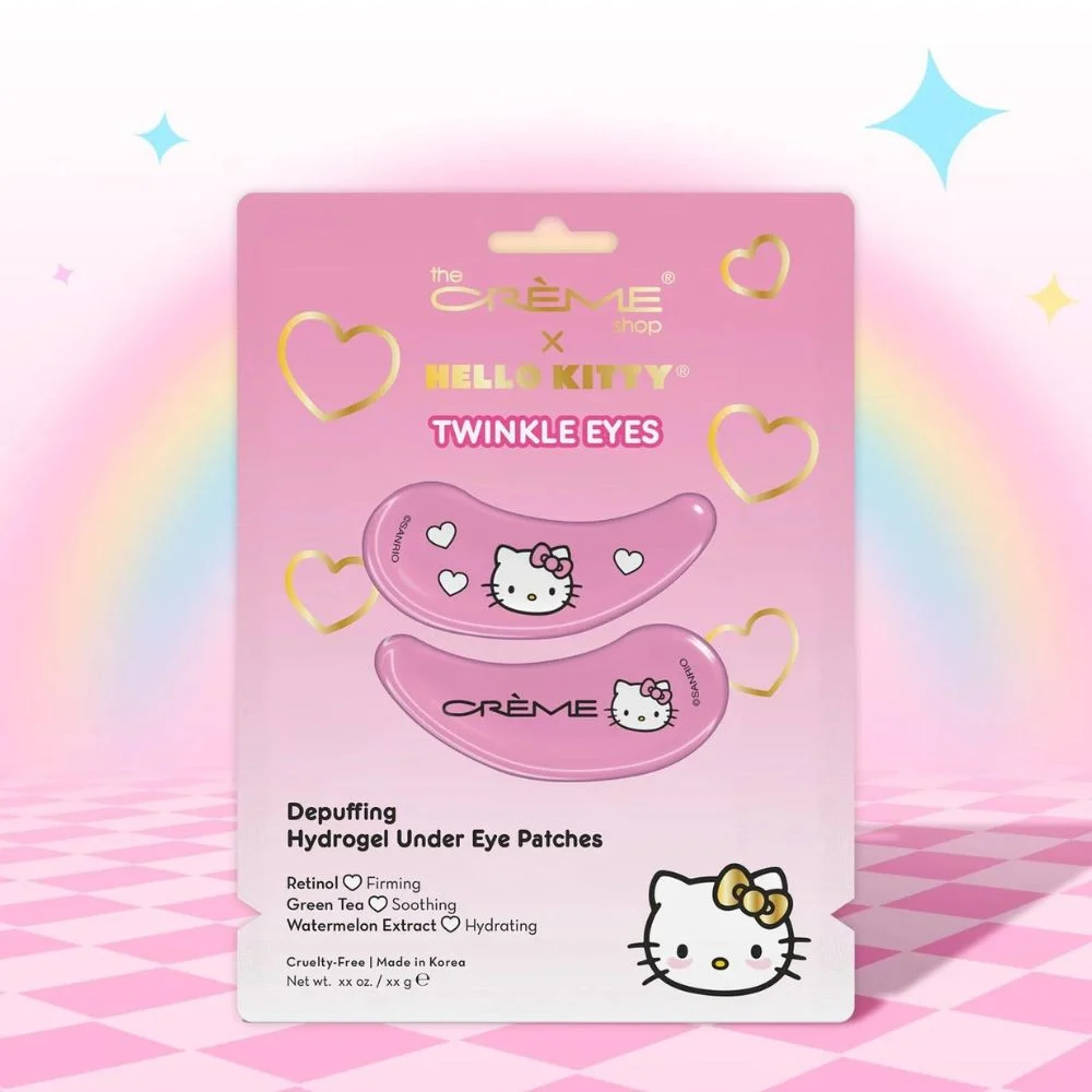 The Crème Shop Hello Kitty Twinkle Eyes Depuffing Hydrogel Under Eye Patches