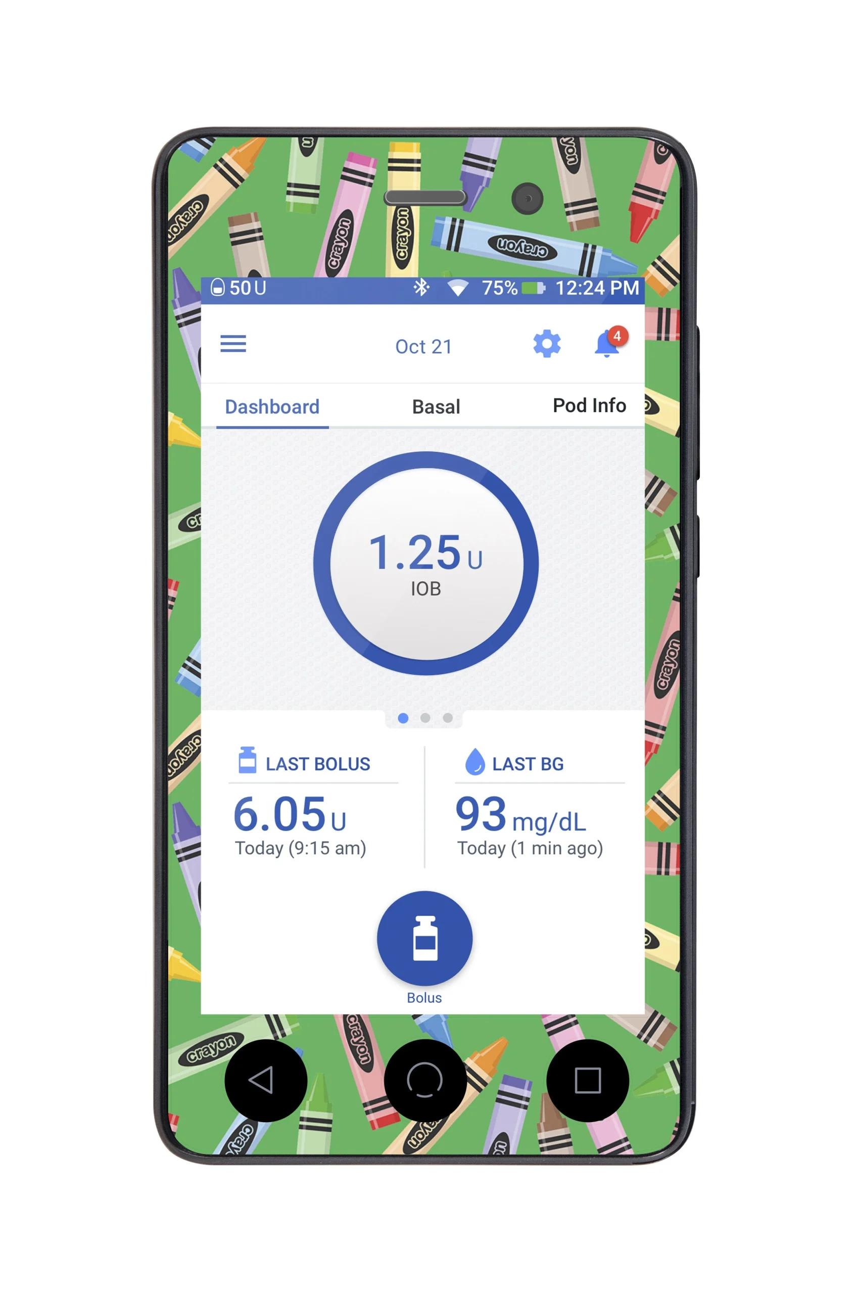 Crayons Sticker for Omnipod DASH PDM – Pump Peelz