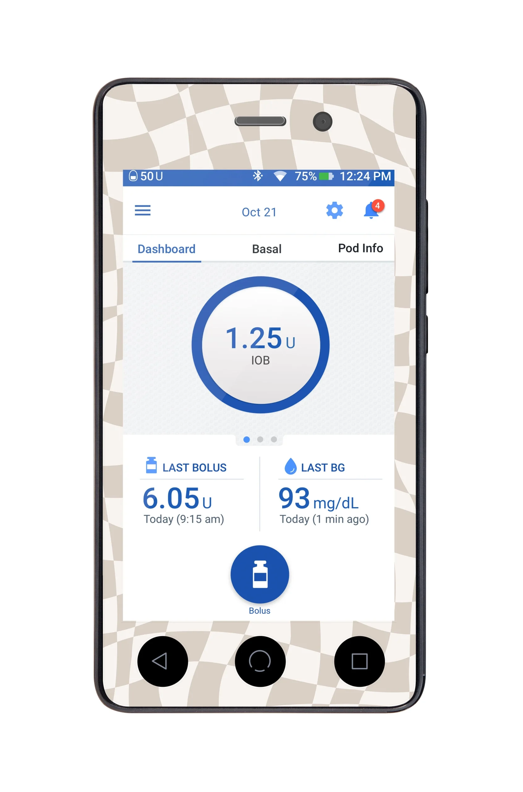 Creamy Check Sticker for Omnipod DASHPDM – Pump Peelz