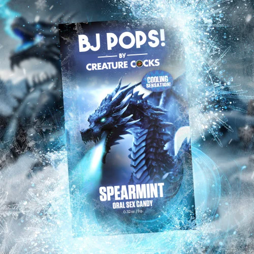 Creature Cocks BJ Pops Spearmint Cooling Oral Sex Popping Candy