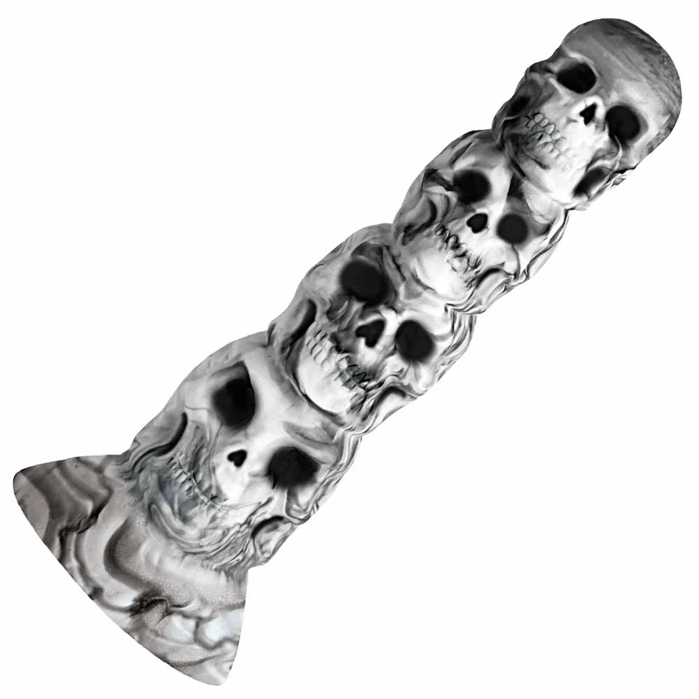 CreatureCocks Tower of Doom Silicone Dildo, 7", Gray