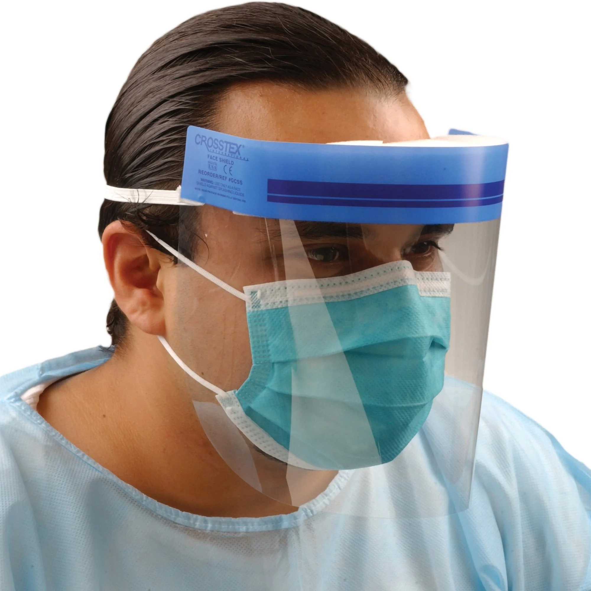 CrossTex Wraparound Face Shield 3/4 Length