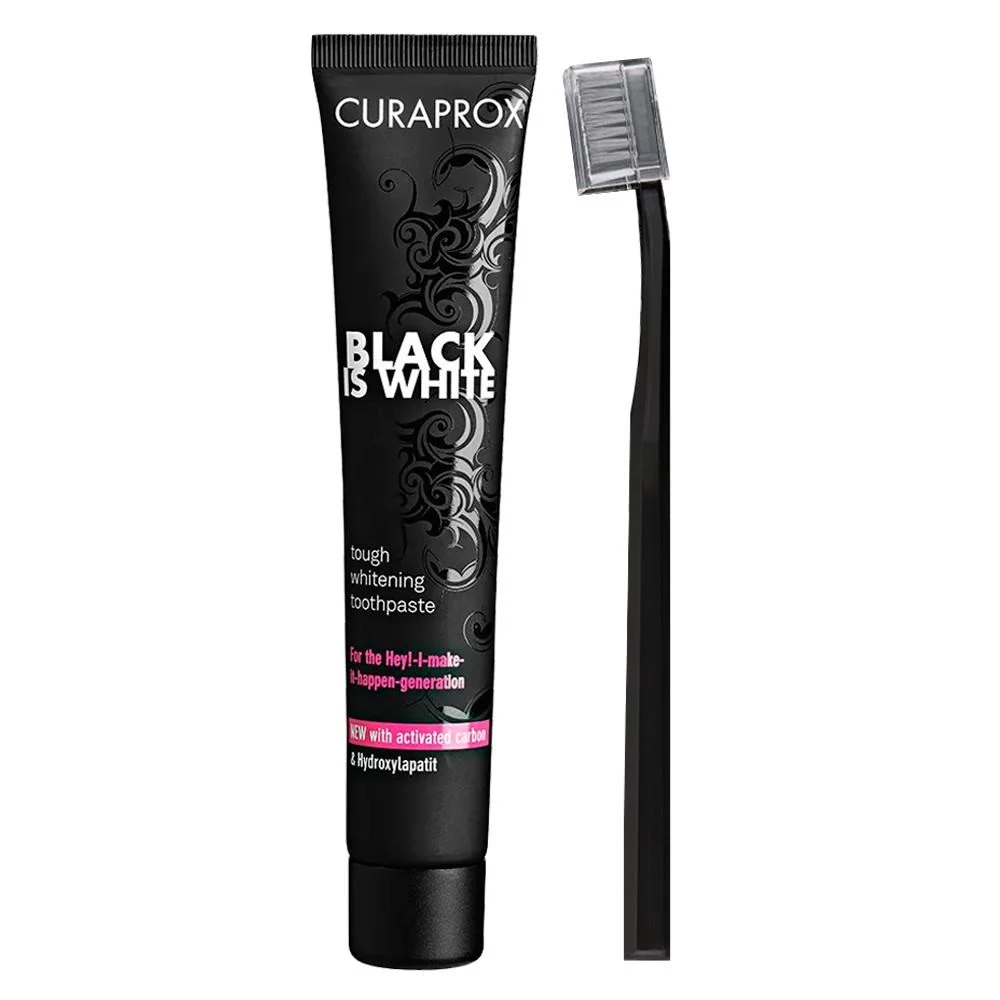 Curaprox Black Is White Whitening Toothpaste Taste of Lime and Mint