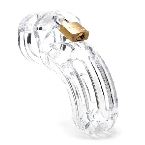 THE CURVE CHASTITY COCK CAGE KIT - CLEAR
