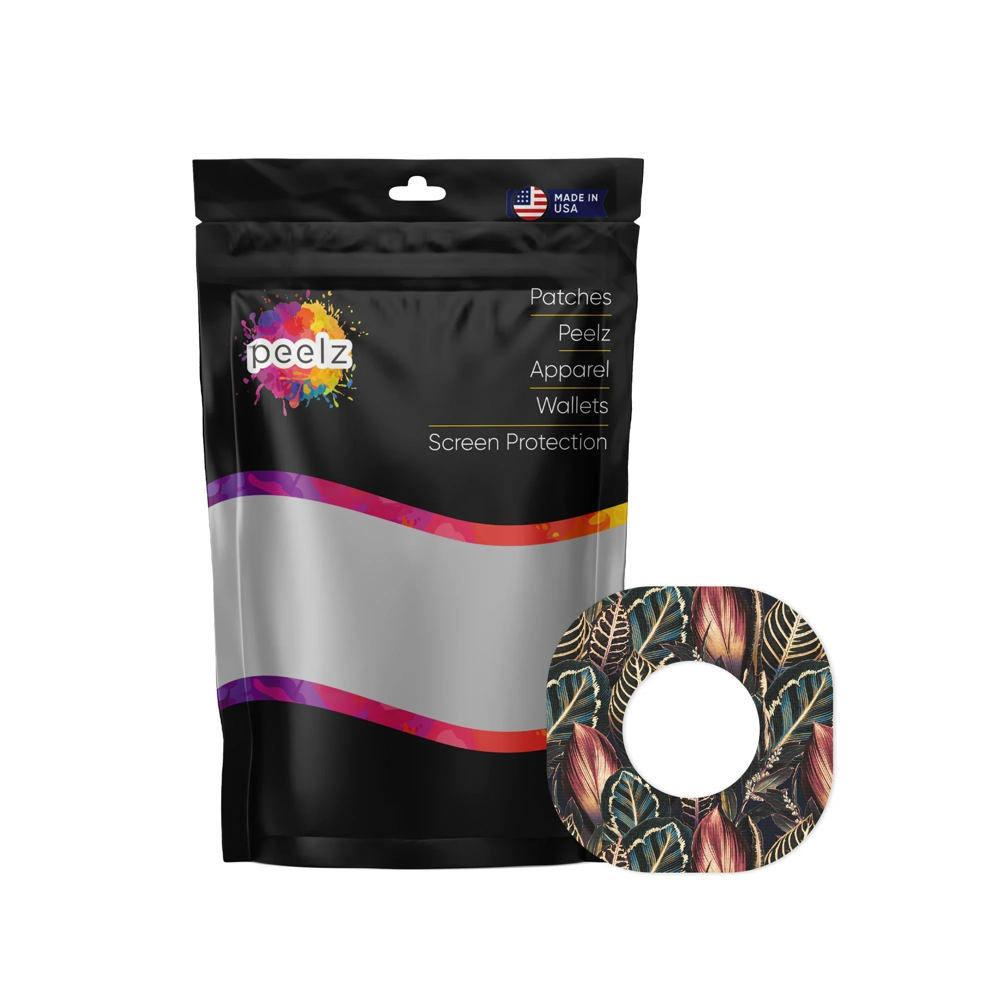 Dark Moon Leaves Dexcom G7 and Stelo Patch Tape - Pump Peelz