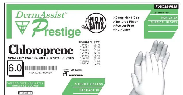 Dermassist Prestige Polyisoprene Surgical Gloves