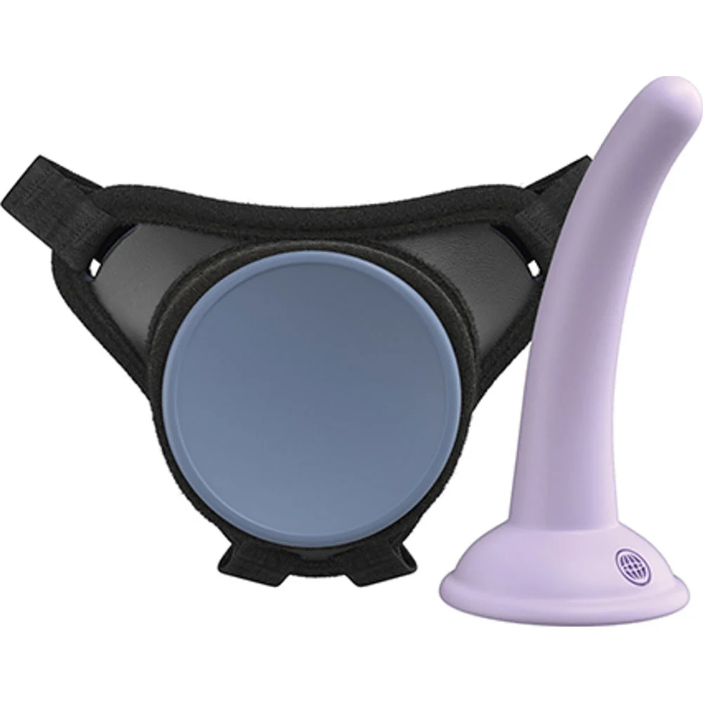 Dillio Platinum Body Dock SE Pegging Kit with Silicone Dildo, 5", Purple